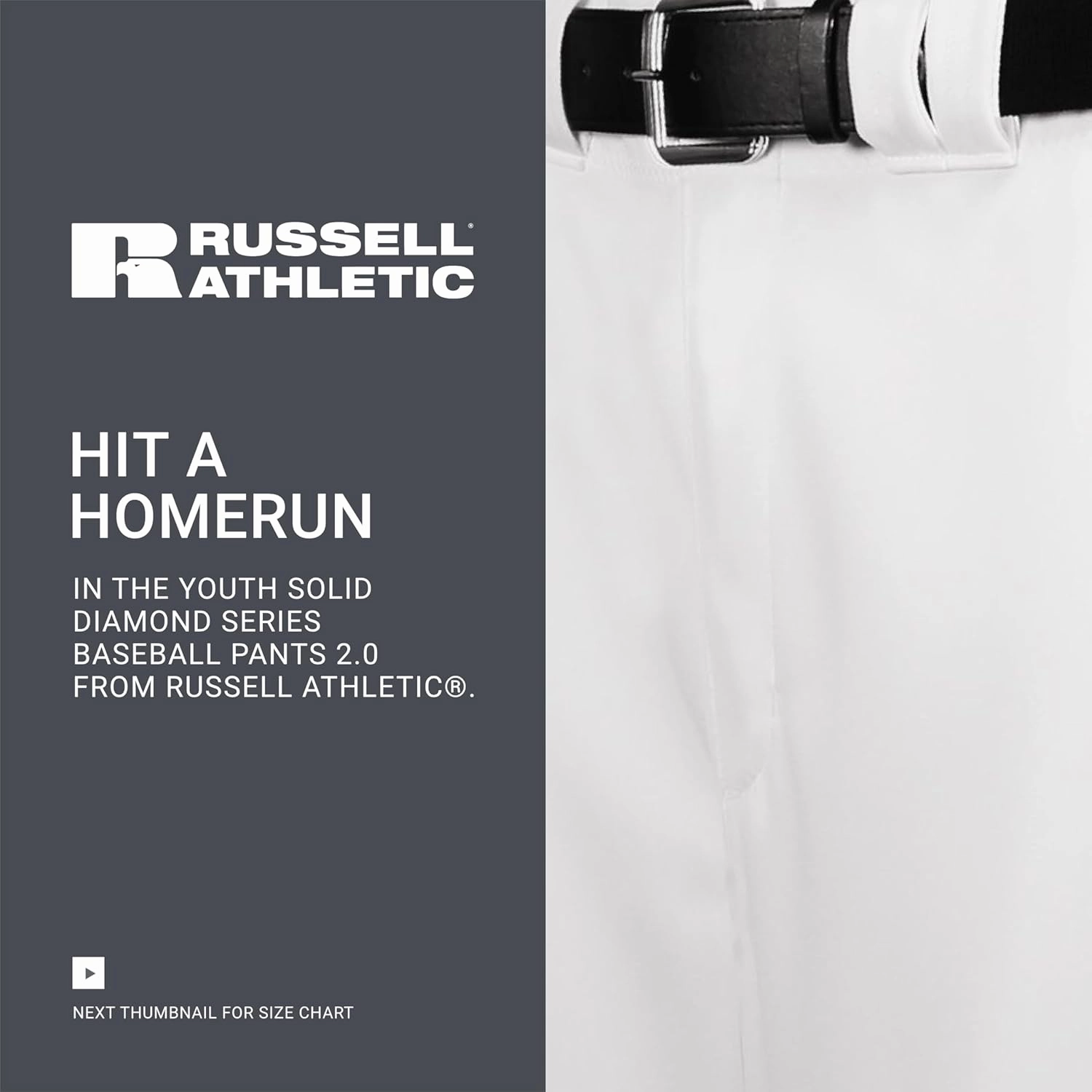 Russell Athletic Boys Youth Piped Diamond Series Baseball Pant 2.0