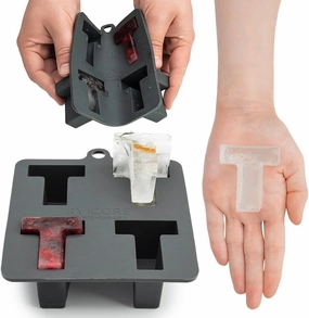 Rycore Letter T Silicone Mold – Deep Tray for Tequila Ice Cubes, Taylor-Inspired Treats & Thank You Favors
