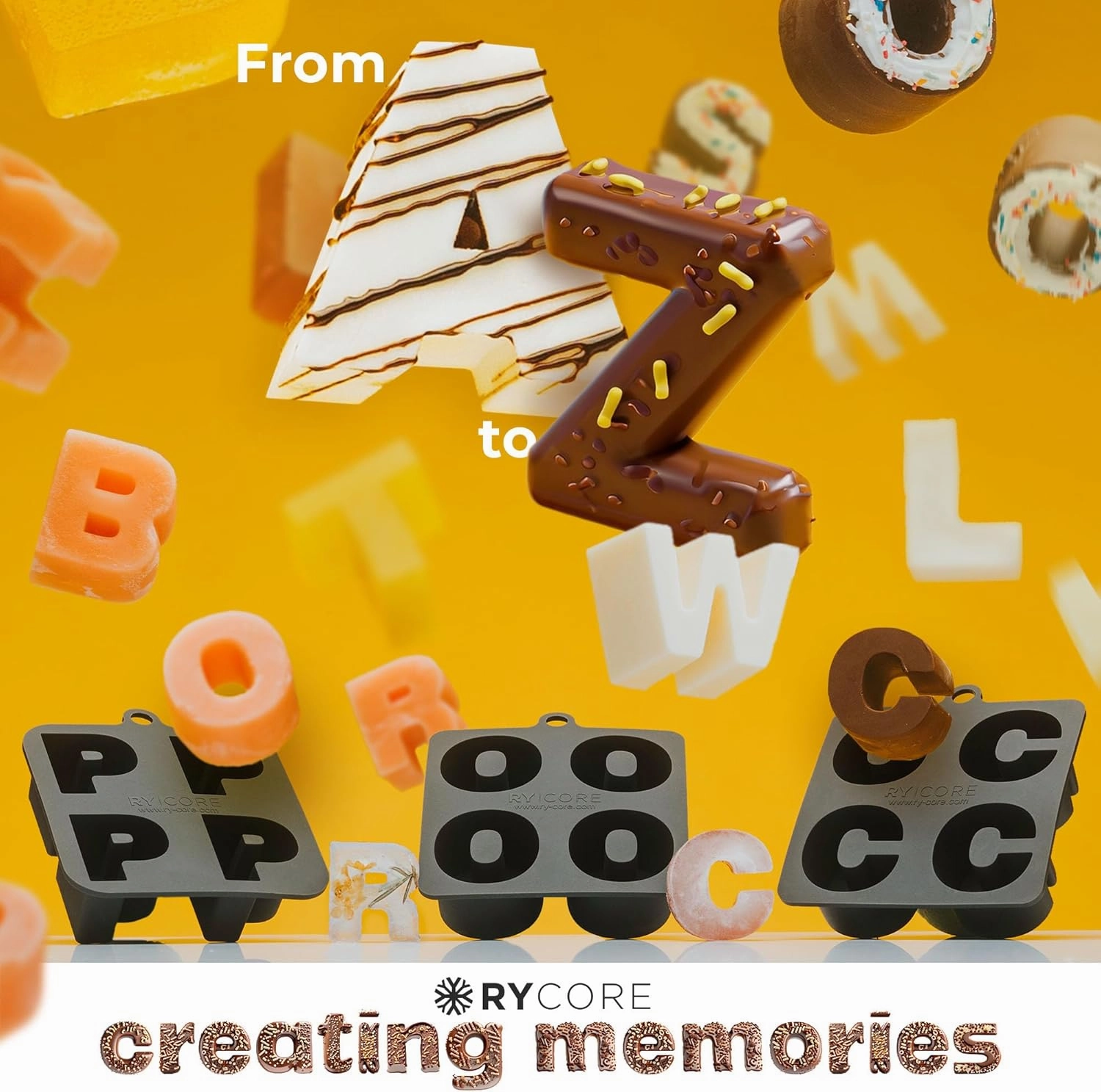 Rycore Letter T Silicone Mold – Deep Tray for Tequila Ice Cubes, Taylor-Inspired Treats & Thank You Favors
