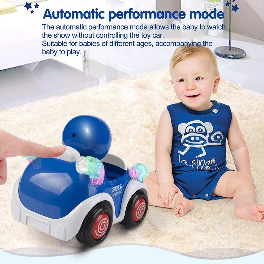 Rynx | RC Toys Remote Control Car for 1 2 3 4 5 6 Years Old Baby Toddler Kids STEM RC Cartoon Racing Car Toys for Kids with Music and Lights RC Car Christmas Birthday Gifts Boys Girls