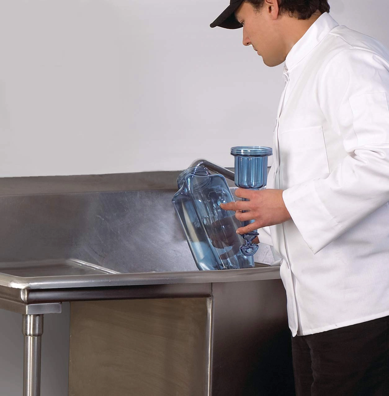 San Jamar Rapi-Kool Cold Paddle Chill Utensil for Chilling Soups and Hot Liquids In Restaurants and Kitchens, Plastic, 64 Ounces, Blue, (Set of 2)