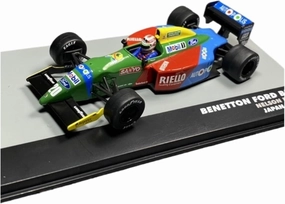 Scale Model Alloy IXO Altaya Benetton for Ford B190 F1 1990 Winning Vehicle Model 1:43 Collector Racing Car Coupe Simulation