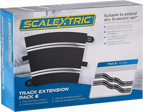 Scalextric Extension Pack 6 1:32 Scale Radius 3 Curves x 8 C8555 Slot Car Track
