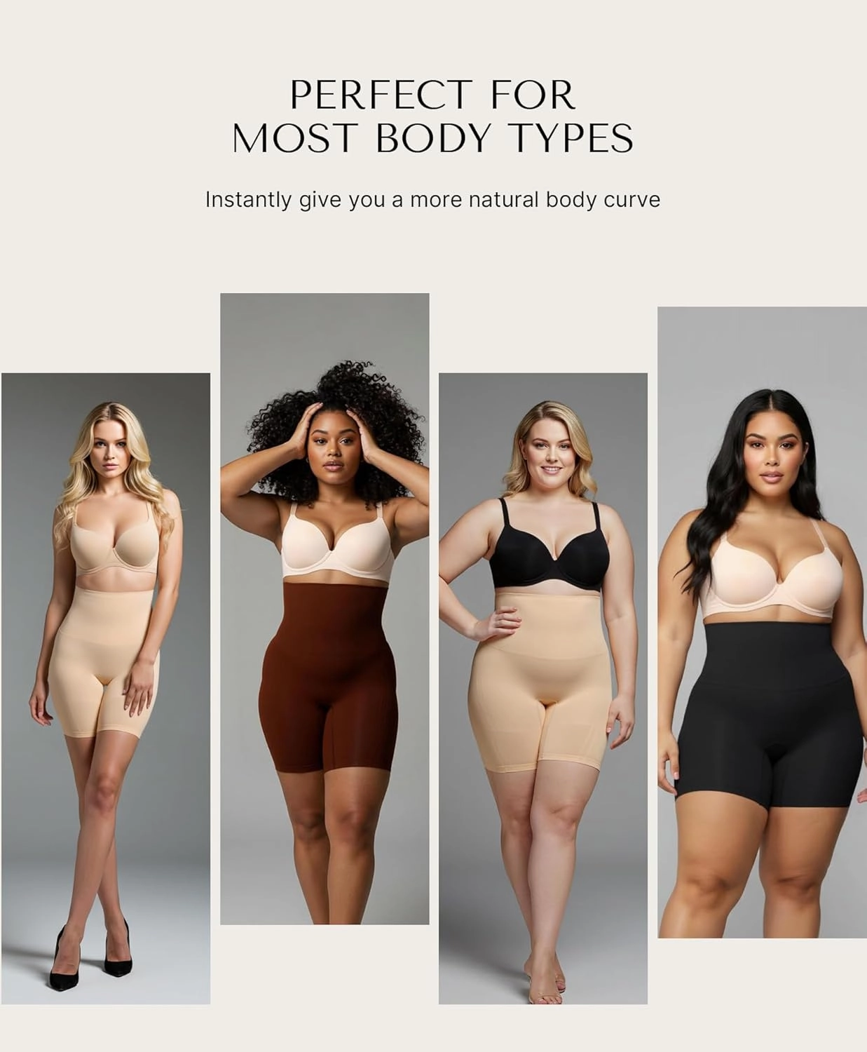 SHAPELLX Shapewear Tummy Control Shorts for Women Seamless High Waisted Body Shaper Thigh Slimming Underwear Girdle