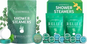 Shower Steamers Aromatherapy - 33 Pack Gifts for Women Men, Shower Bombs with Essential Oils, Eucalyptus for Shower, Relief Nasal Congestion, Birthday Gifts for Women Men Her Him Wife