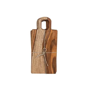 SILAS 9" SHEESHAM WOOD TAPAS BOARDS, SET OF 4 (MIN 2)