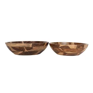 SILAS SHEESHAM WOOD SERVING BOWLS, SET OF 2 (MIN 1)