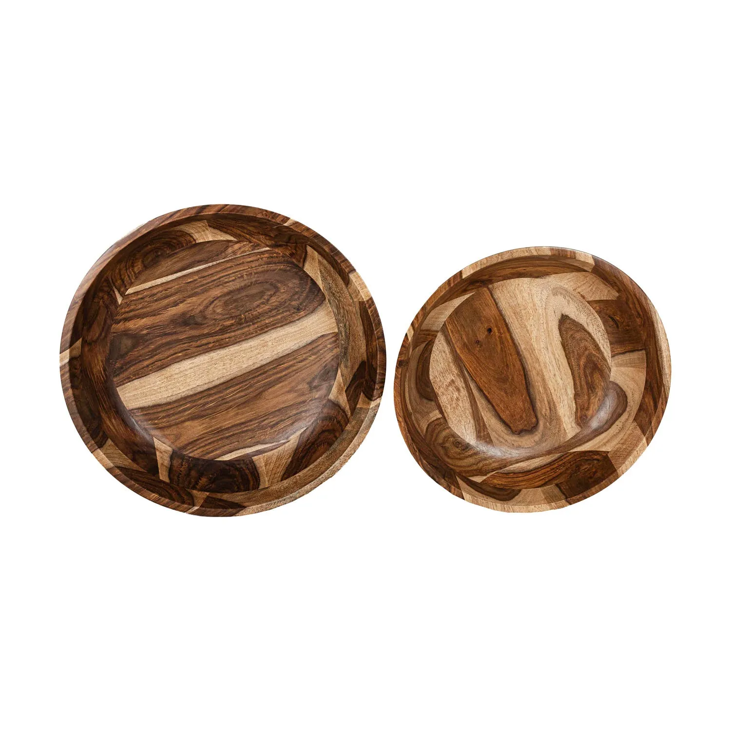 SILAS SHEESHAM WOOD SERVING BOWLS, SET OF 2 (MIN 1)