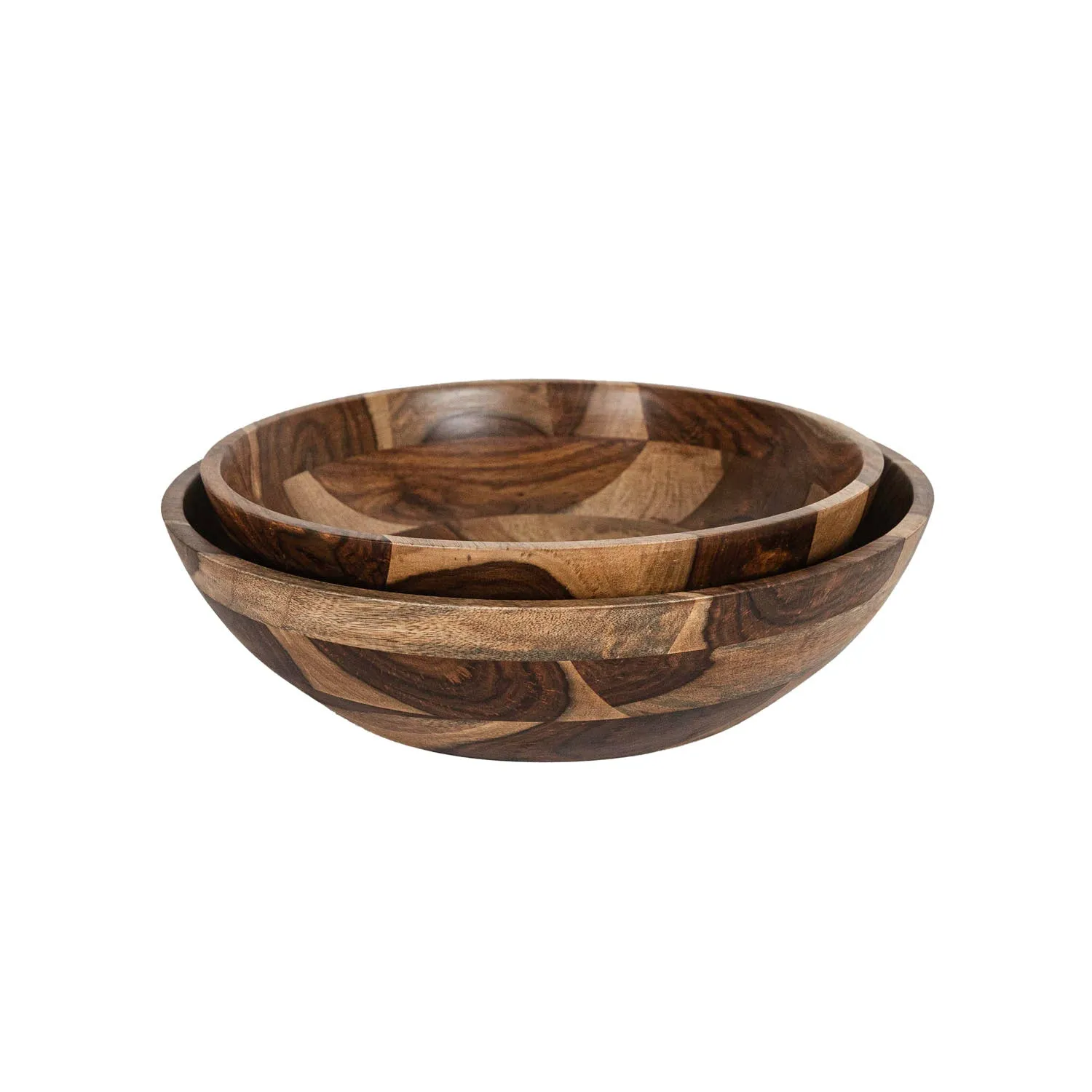 SILAS SHEESHAM WOOD SERVING BOWLS, SET OF 2 (MIN 1)