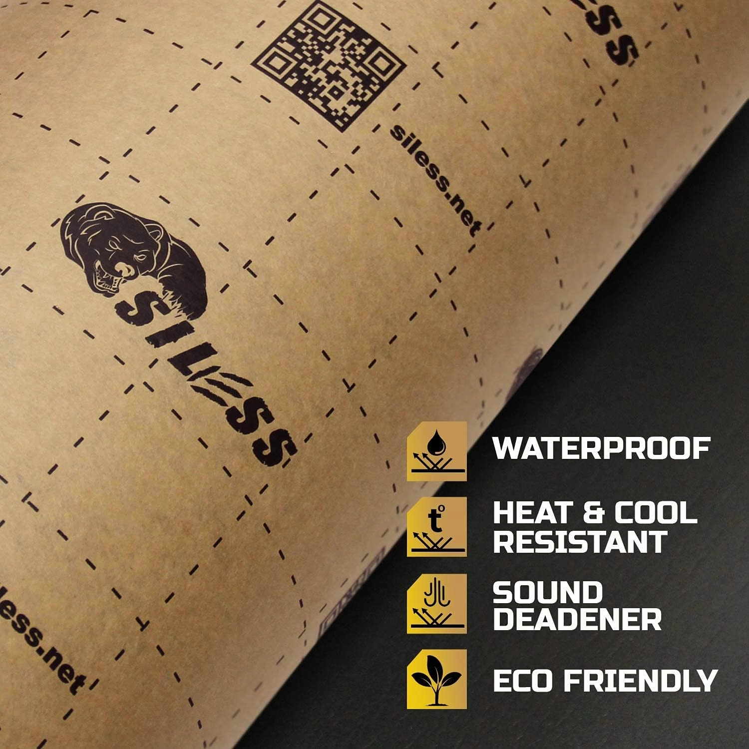 Siless Liner 157 (4 mm) mil 36 sqft Car Sound Deadening Closed Cell Foam & Heat Insulation mat - PE Foam Sound Deadener Material & Heat Barrier