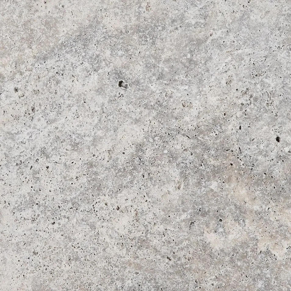 SILVER TRAVERTINE TUMBLED   UNFILLED SUBWAYS