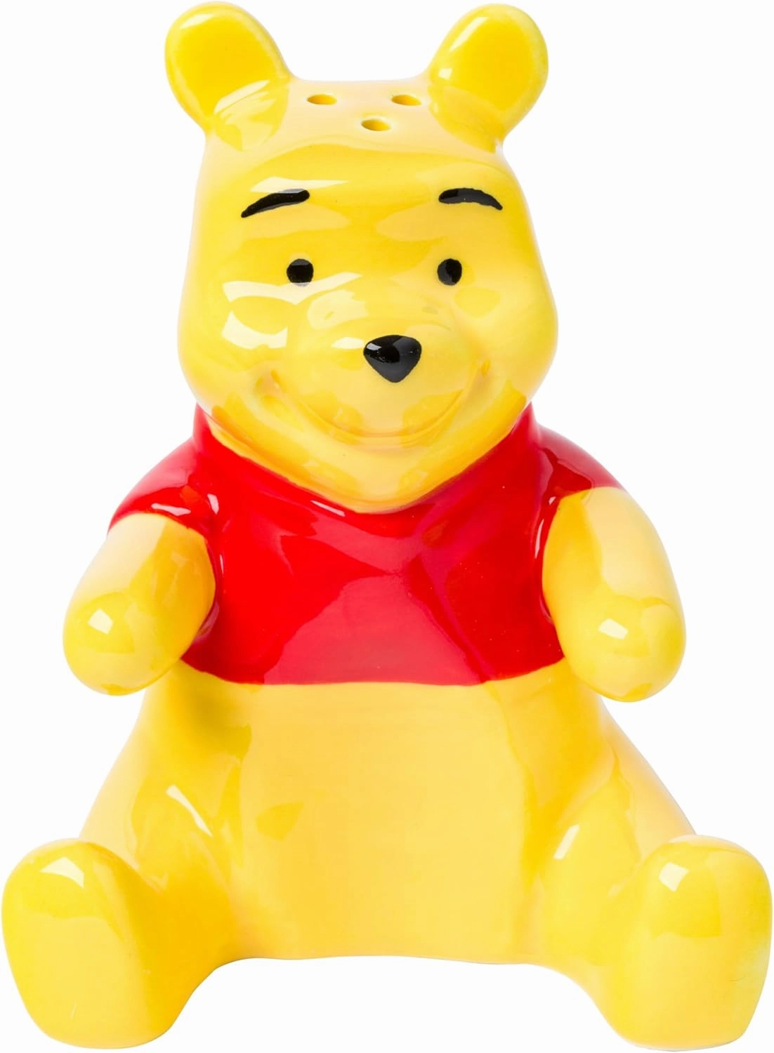 Silver Buffalo Disney Winnie the Pooh 3D Ceramic Salt and Pepper Shaker Set, 5.5” L x 2.75” W x 4” H