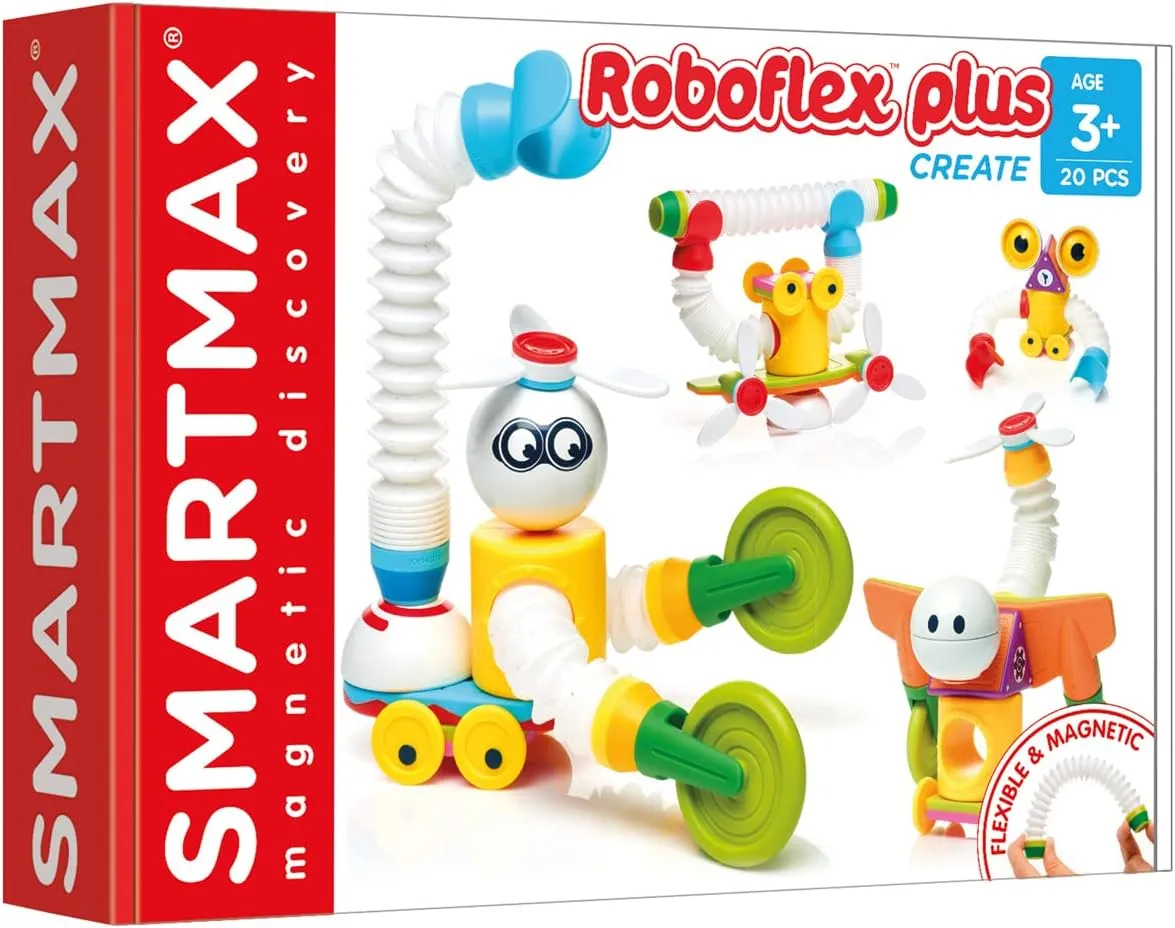 SMARTMAX - Roboflex Plus, Magnetic Discovery Play Set, 20 Pieces, 3  Years