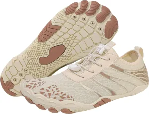 Smoneyful Hiking Footwear Barefoot Shoes Women, Breathable Non Slip, Wide Toe Water Hike, Neuropathy Grounded Comfort Wear