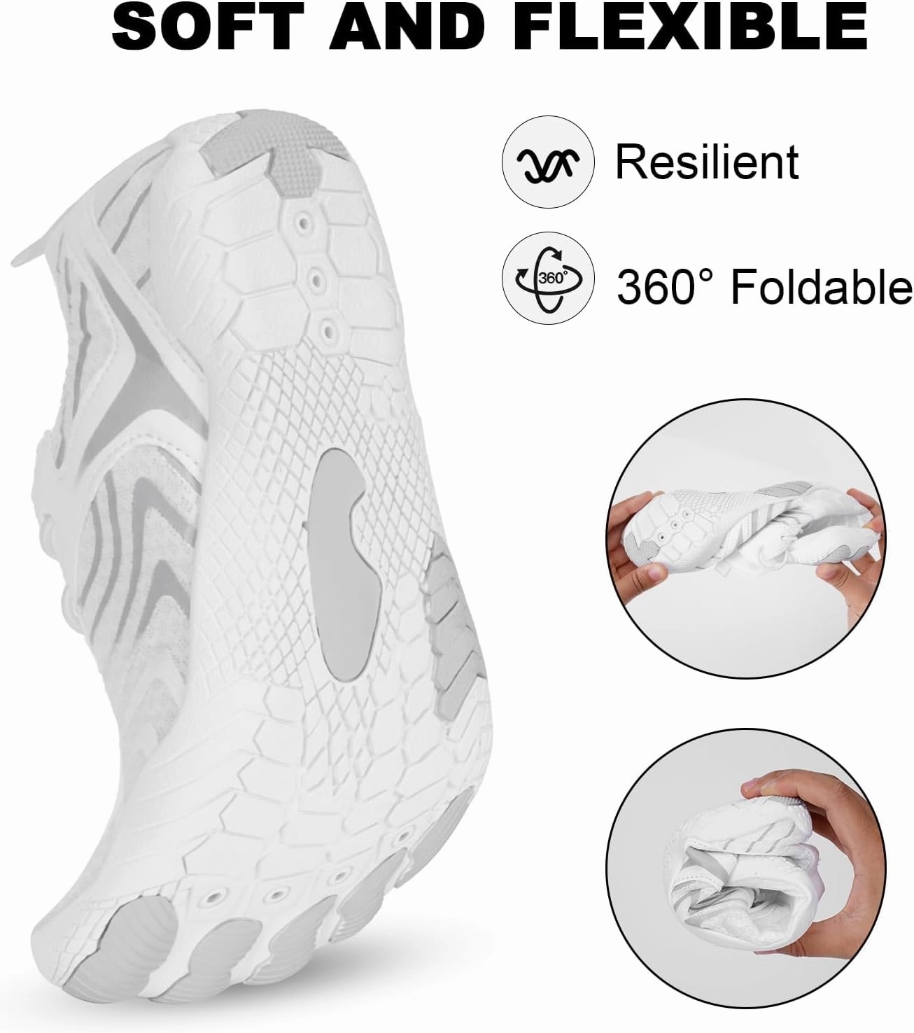 Smoneyful Hiking Footwear Barefoot Shoes Women, Breathable Non Slip, Wide Toe Water Hike, Neuropathy Grounded Comfort Wear