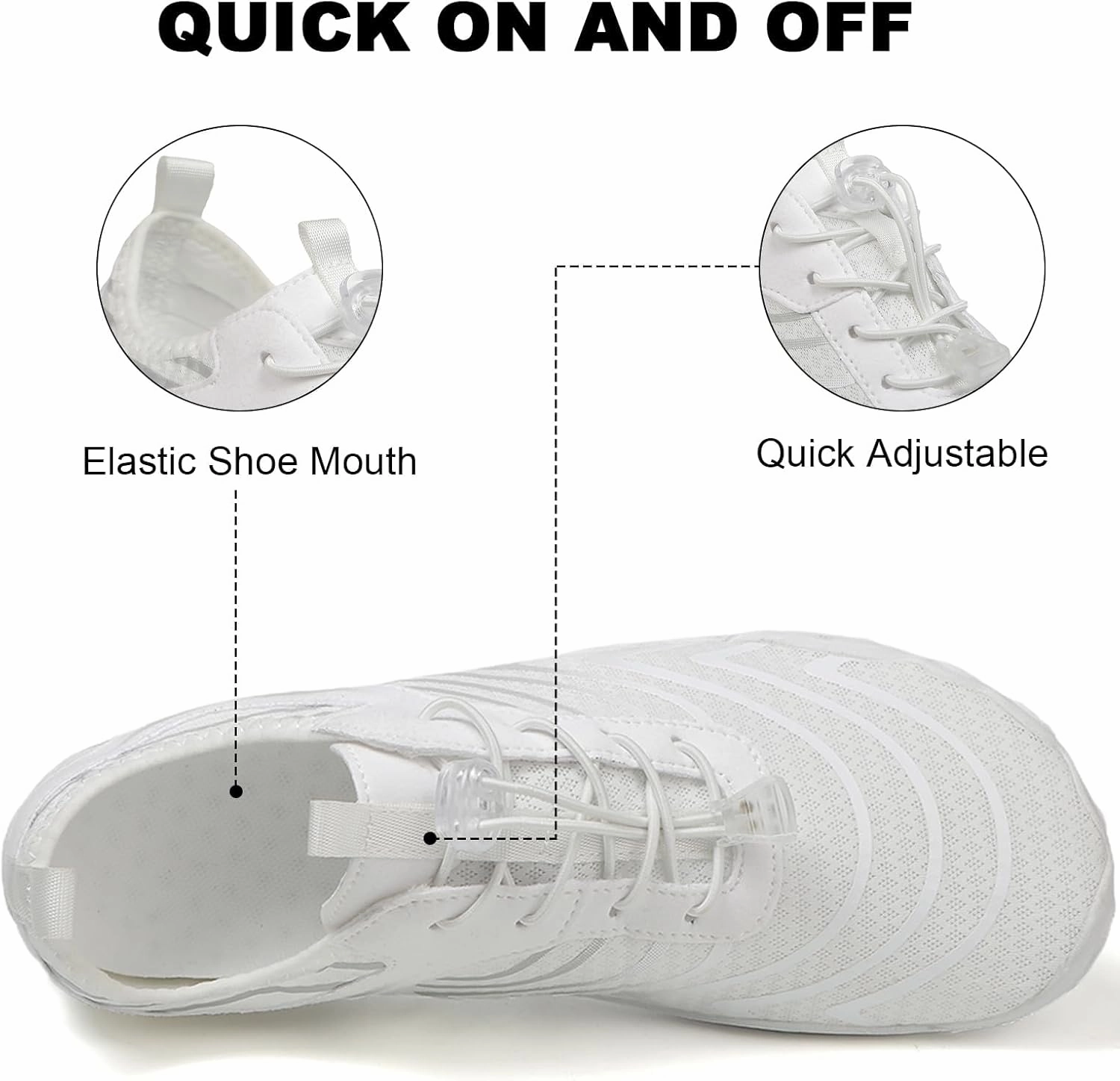 Smoneyful Hiking Footwear Barefoot Shoes Women, Breathable Non Slip, Wide Toe Water Hike, Neuropathy Grounded Comfort Wear