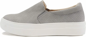 Soda Hike ~ Slip On Double Layer Foam Padded Cushion Sock Fashion Sneakers (Grey Cobra, Numeric_7)