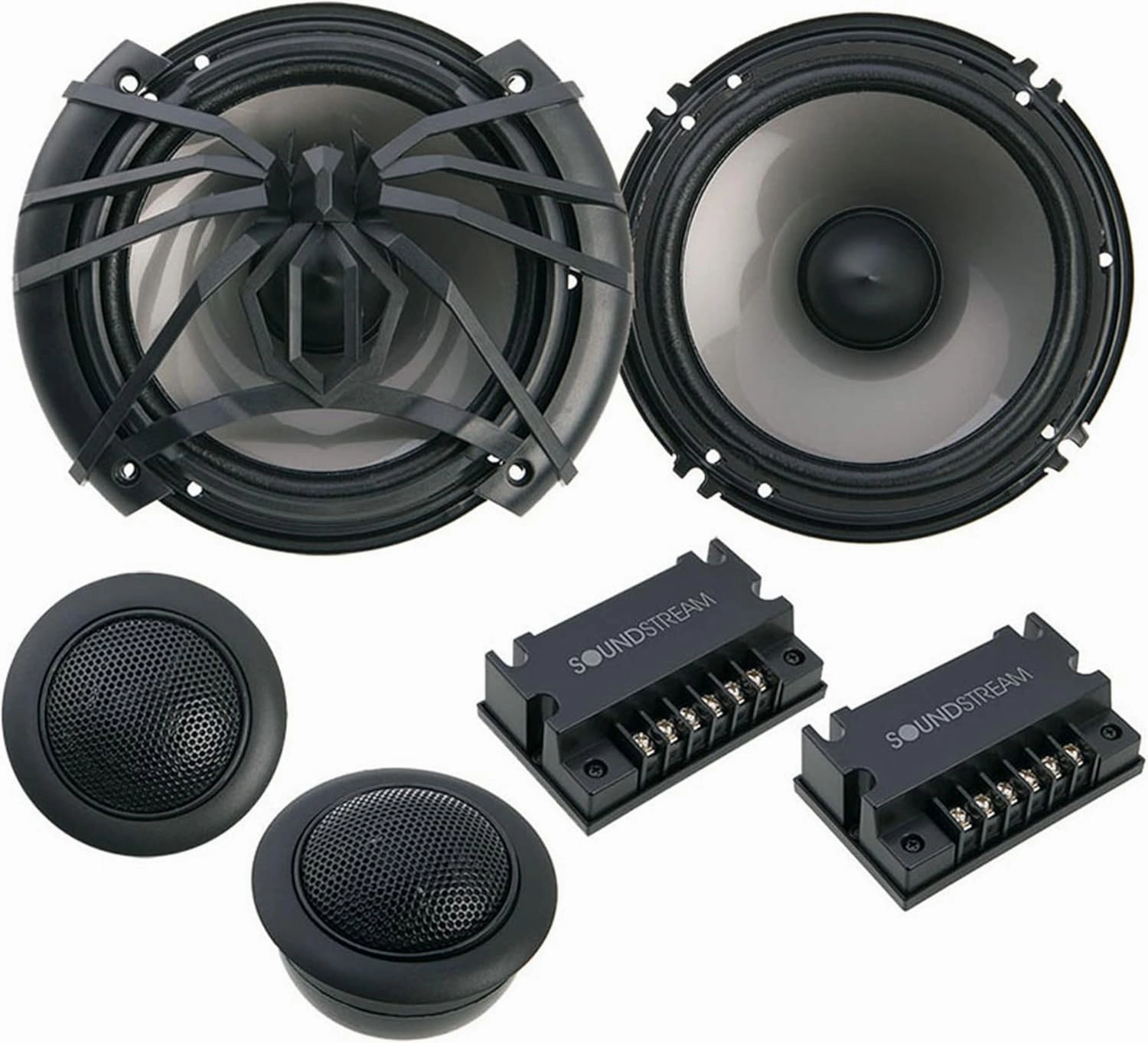 Soundstream AC.6 Arachnid Component 6.5" 2-Way 300W Speaker Set,Black