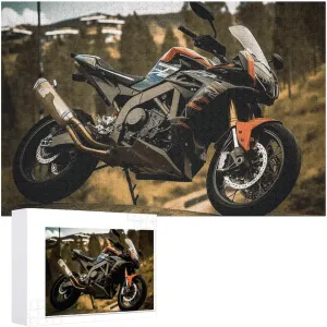 Sport Motorcycle Puzzles Jigsaw Puzzles 1000 Pieces for Adults Photos Puzzle for Family Challenging Picture Puzzle with Storage Bag Home Decor Jigsaw 29.5 x 20 Inch