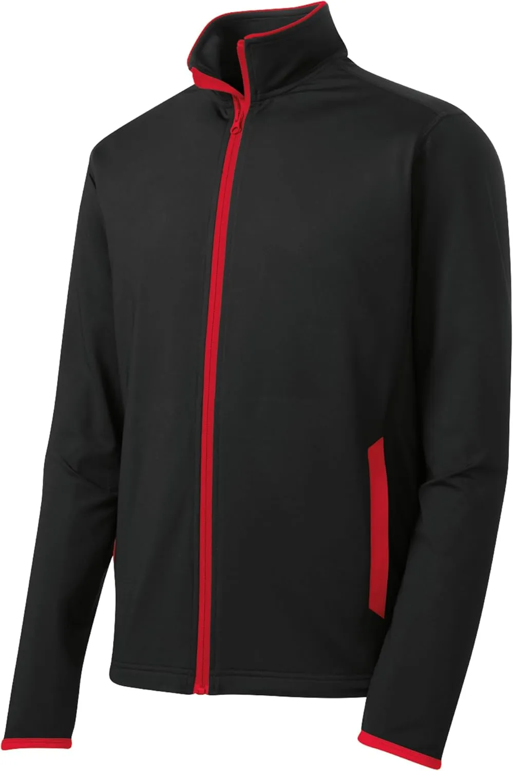 SPORT-TEK Sport-Wick Stretch Contrast Full-Zip Jacket ST853
