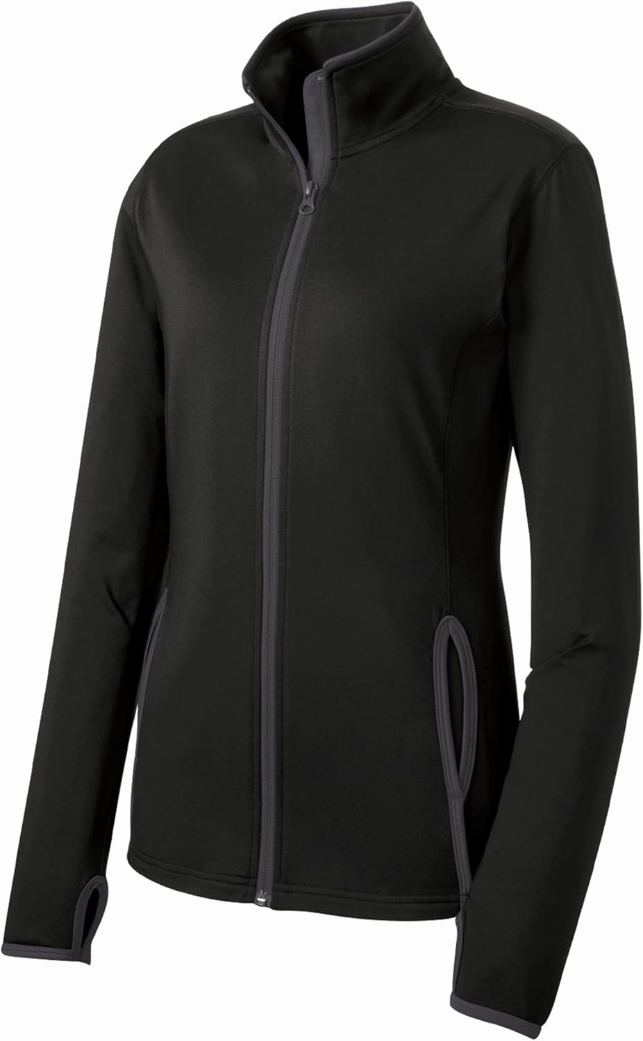 SPORT-TEK Women's Sport-Wick Stretch Contrast Full-Zip Jacket LST853