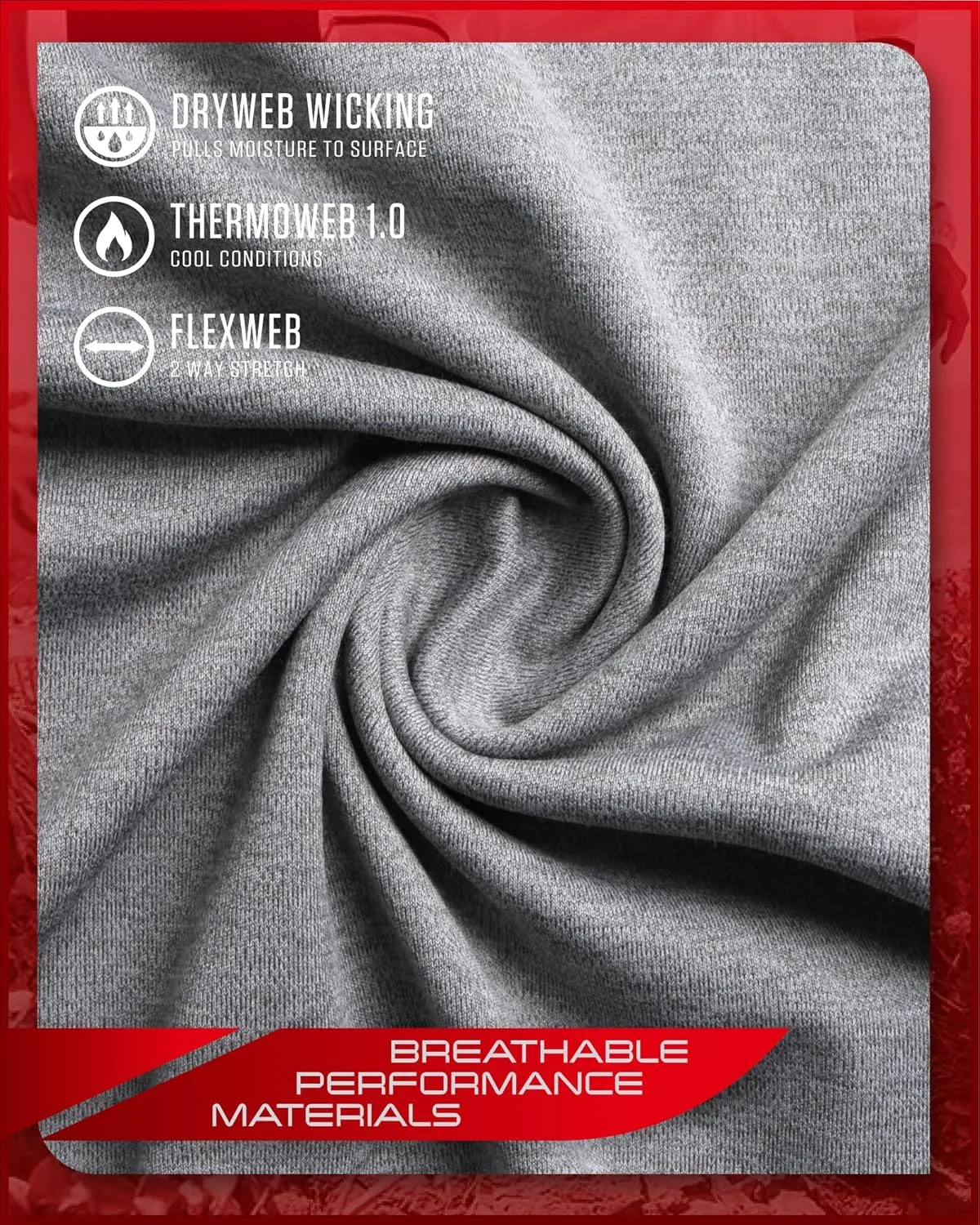 Spyder Men's Thermal Underwear Set - 4 Piece Brushed Back Fleece Lined Long Johns Base Layer Set for Men (Sizes: S-XL)
