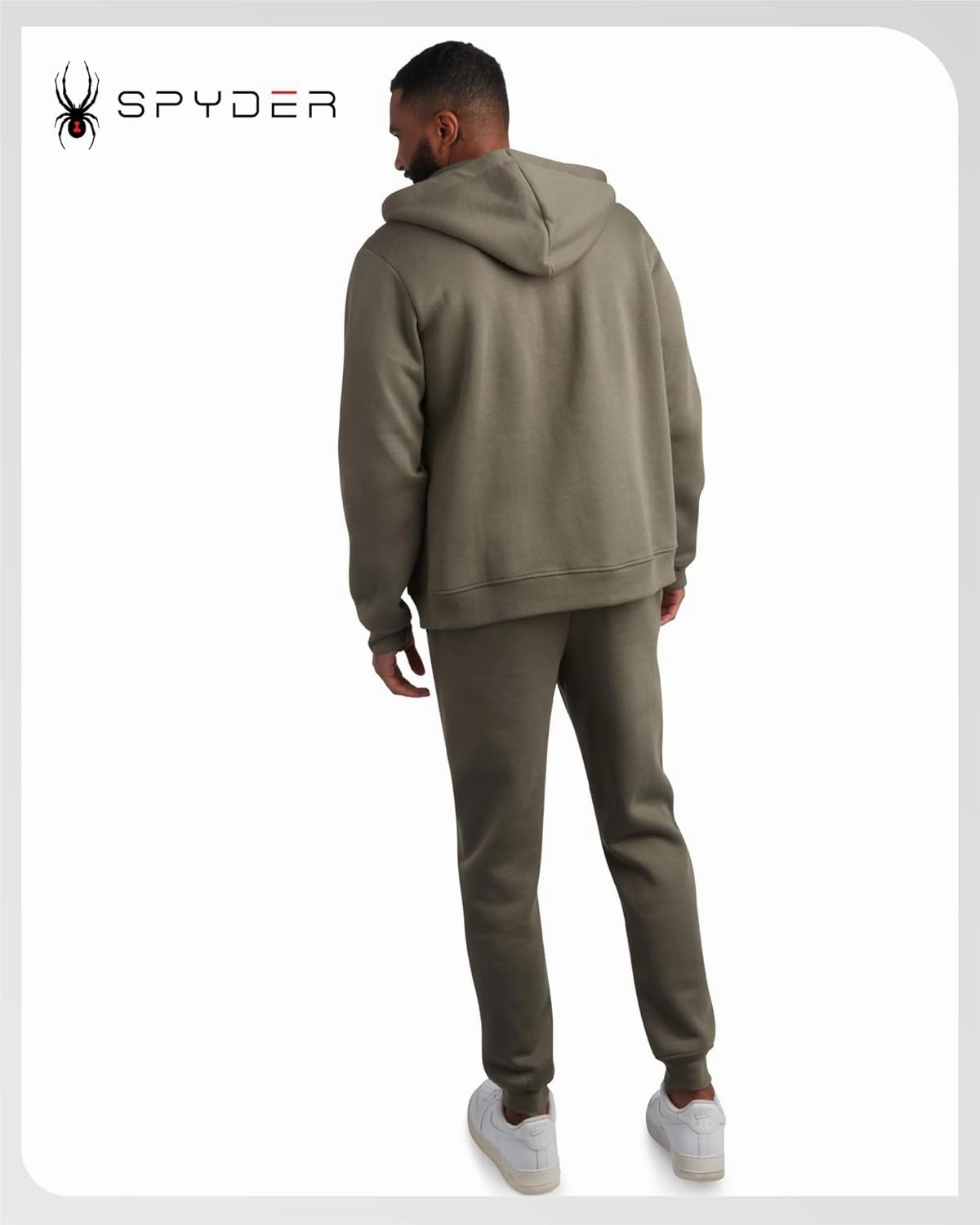 Spyder Mens Tracksuit - 2 Piece Sweatsuit for Men with Zip Up Hoodie & Jogger Sweatpants, Track Suit for Jogging or Warm Up
