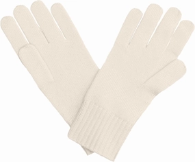 State Cashmere Classic Jersey Knit Gloves 100% Pure Cashmere Ribbed Cuffs