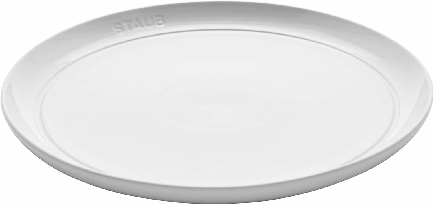 Staub Ceramic Dinnerware 4-pc 10-inch Dinner Plate Set - White