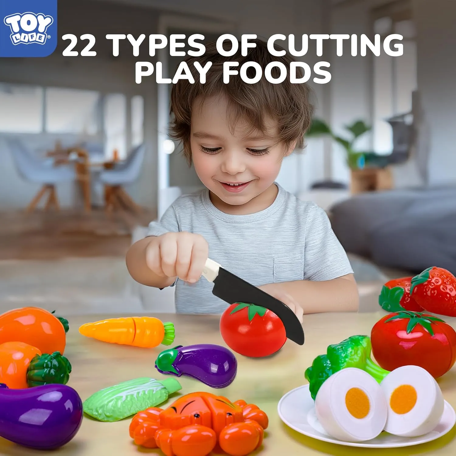 STEAM Life Play Kitchen Accessories Toy Play Food 3 4 Year Old Girls Gifts - Toddler Kitchen Set for Kids Pots and Pans Kids Kitchen Playset Fake Play Kitchen Toys for Toddlers Gifts for Girls Boys