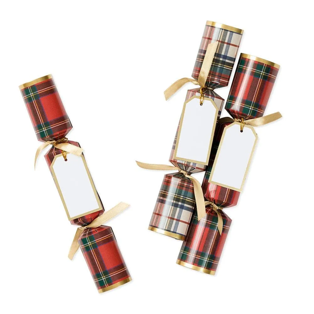 Stewart Tartan Celebration Christmas Crackers - 8 Per Box