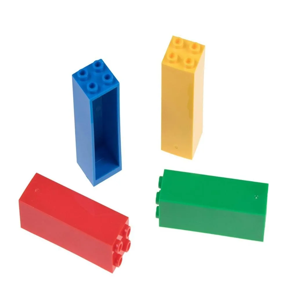 Strictly Briks Brik Tower - 10" x 10" - 4 Pack - Basic Colors