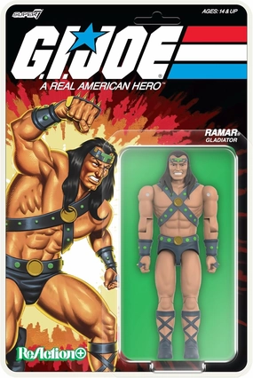 Super7 Reaction  G.I. Joe Ramar Gladiator - 3.75" G.I. Joe Action Figure Classic Cartoon Collectibles and Retro Toys