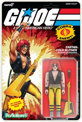 Super7 Reaction  G.I. Joe Zartan Cold Slither (Cartoon) - 3.75" G.I. Joe Action Figure with Accessories Classic Cartoon Collectibles and Retro Toys