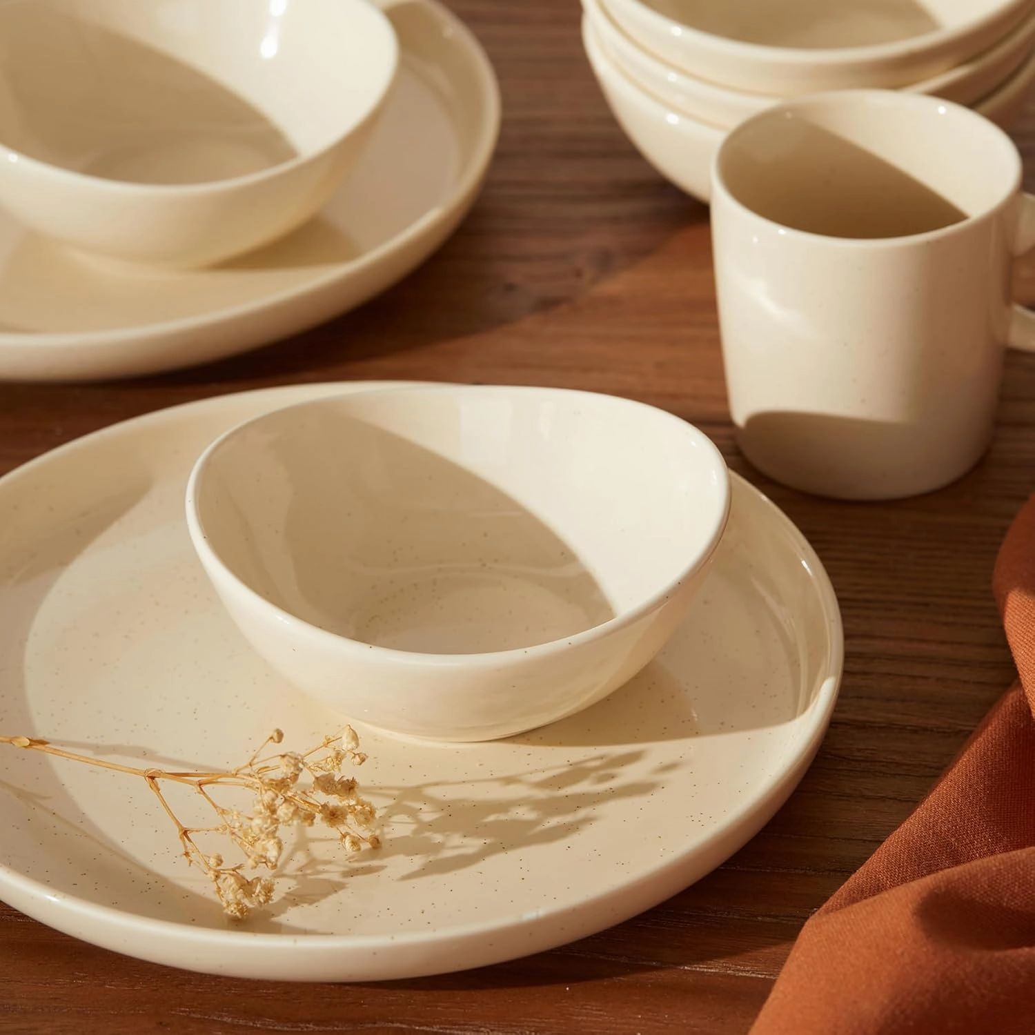 Sweese 4 Inch Porcelain Small 4 oz Bowls for Sauce | Charcuterie | Dipping | Snack | Condiment | Side Dishes Set of 6 - Microwave, Dishwasher and Oven Safe - Beige