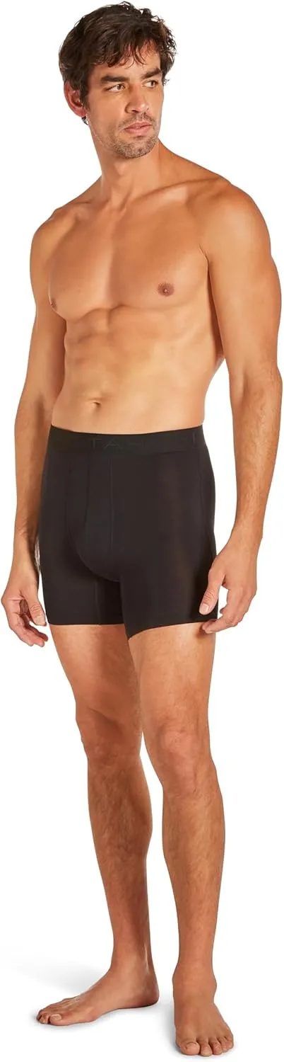 TAHARI Men's 4-Pack Luxe Micro Boxer Briefs – Ultra-Soft Rayon, Breathable & Comfortable Fit