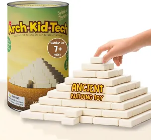 Taksa Toys Ancient Pyramid Egypt Stem Toys Educational Stackable Building Blocks Bricks for Kids Ages 7 8 9 10  Years Old, Creative Architectural Learning Games, Montessori Toys for Children, 122 Pcs