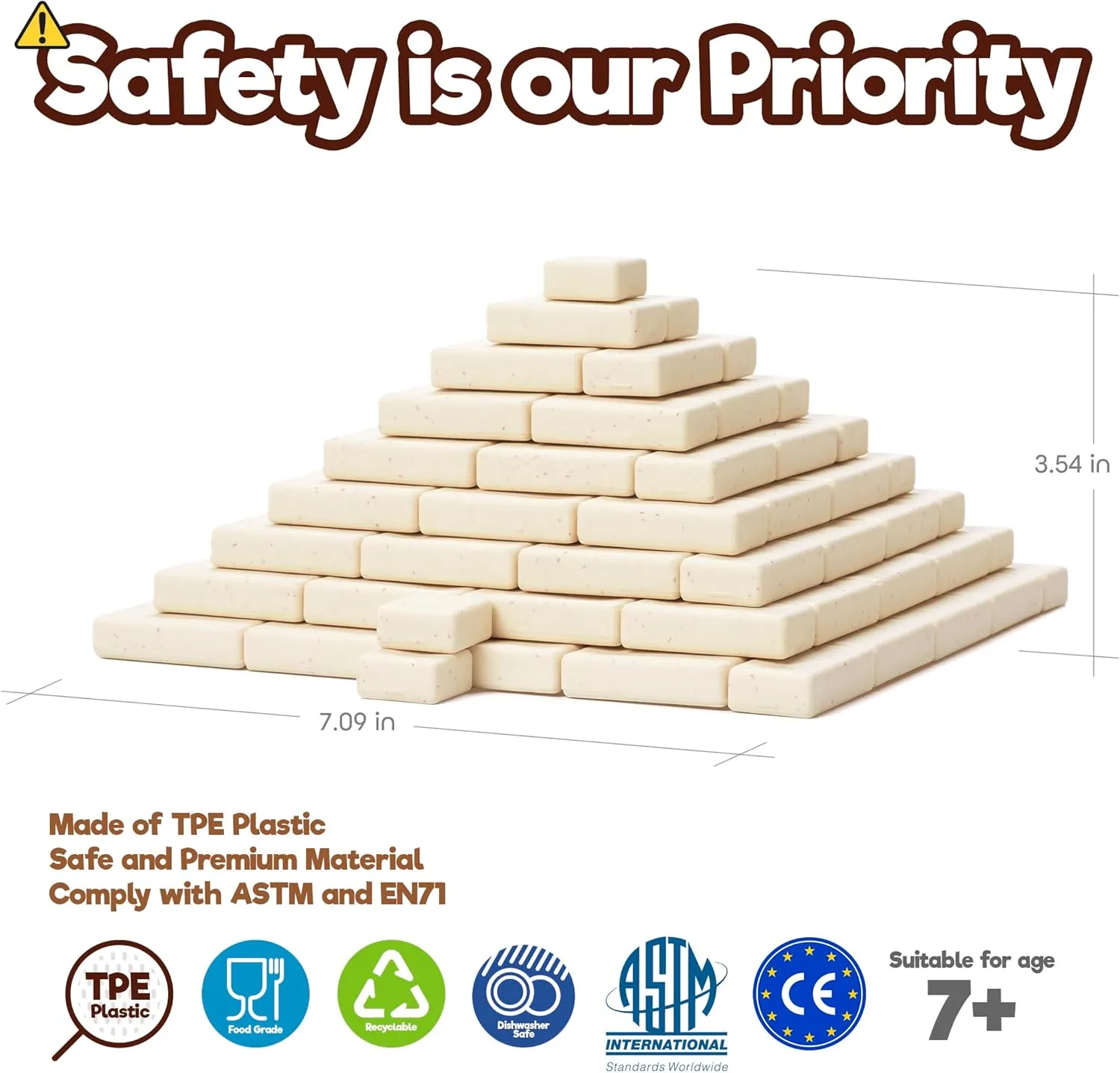 Taksa Toys Ancient Pyramid Egypt Stem Toys Educational Stackable Building Blocks Bricks for Kids Ages 7 8 9 10  Years Old, Creative Architectural Learning Games, Montessori Toys for Children, 122 Pcs