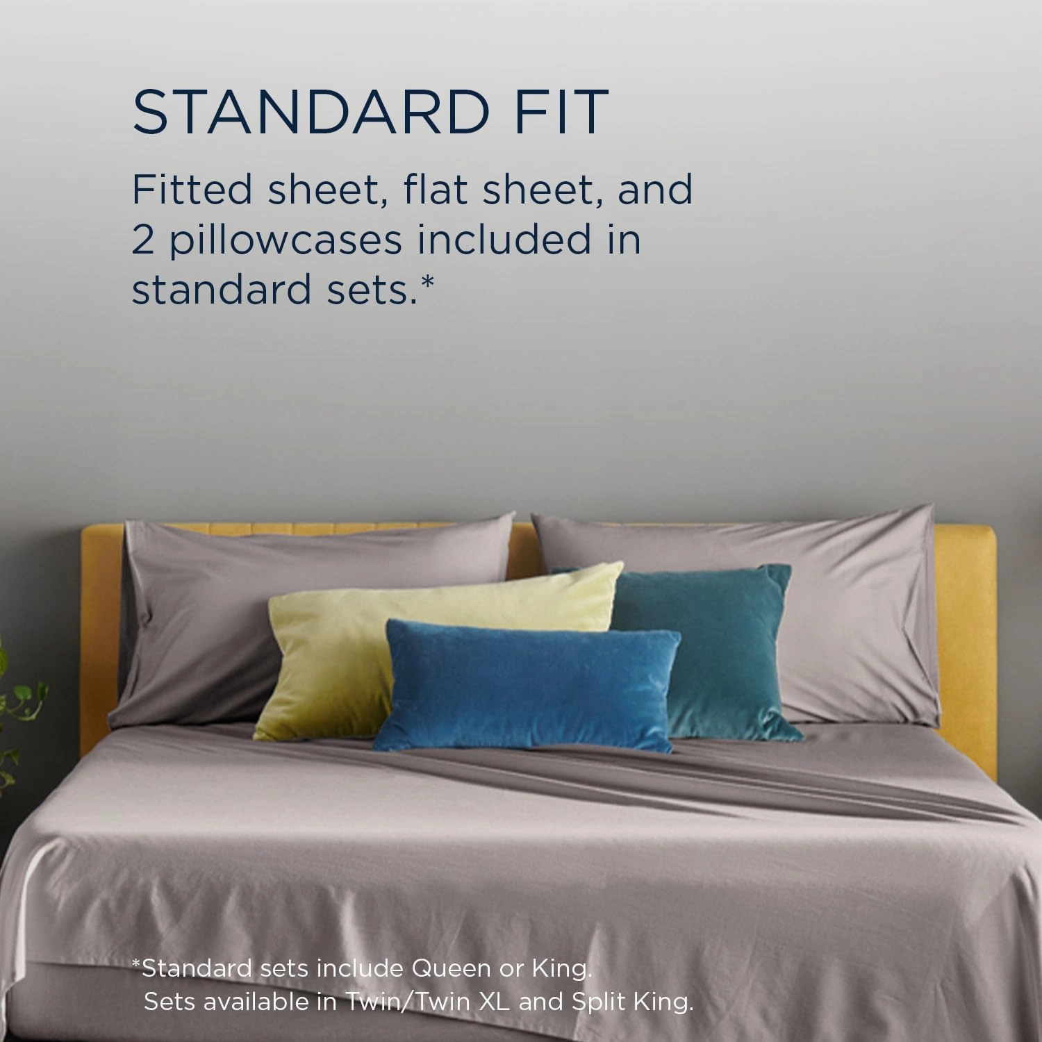 TEMPUR ProAir Sheet Set Cool Gray - Split King