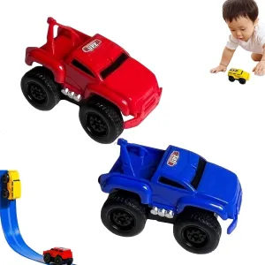 Tenddaily Magnetic Anti Gravity Wall Climbing Car,Cautiecimal Magnetics Walls Climb-Ing Cars,Magnetic Wall Climbing Toy Car,Inertial Magnetics Levitation,Drive on Walls and Ceiling (Red Blue)