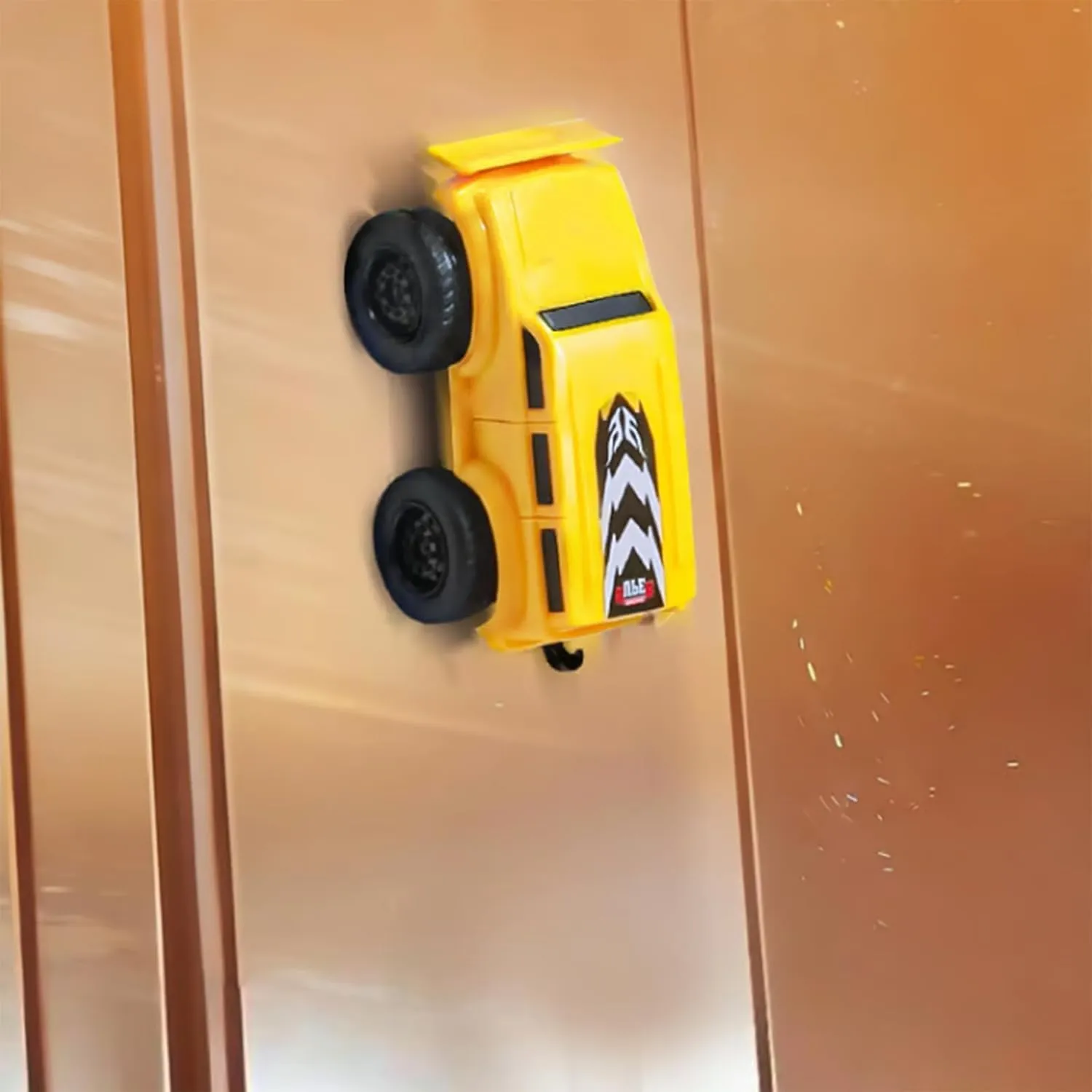 Tenddaily Magnetic Anti Gravity Wall Climbing Car,Cautiecimal Magnetics Walls Climb-Ing Cars,Magnetic Wall Climbing Toy Car,Inertial Magnetics Levitation,Drive on Walls and Ceiling (Red Blue)