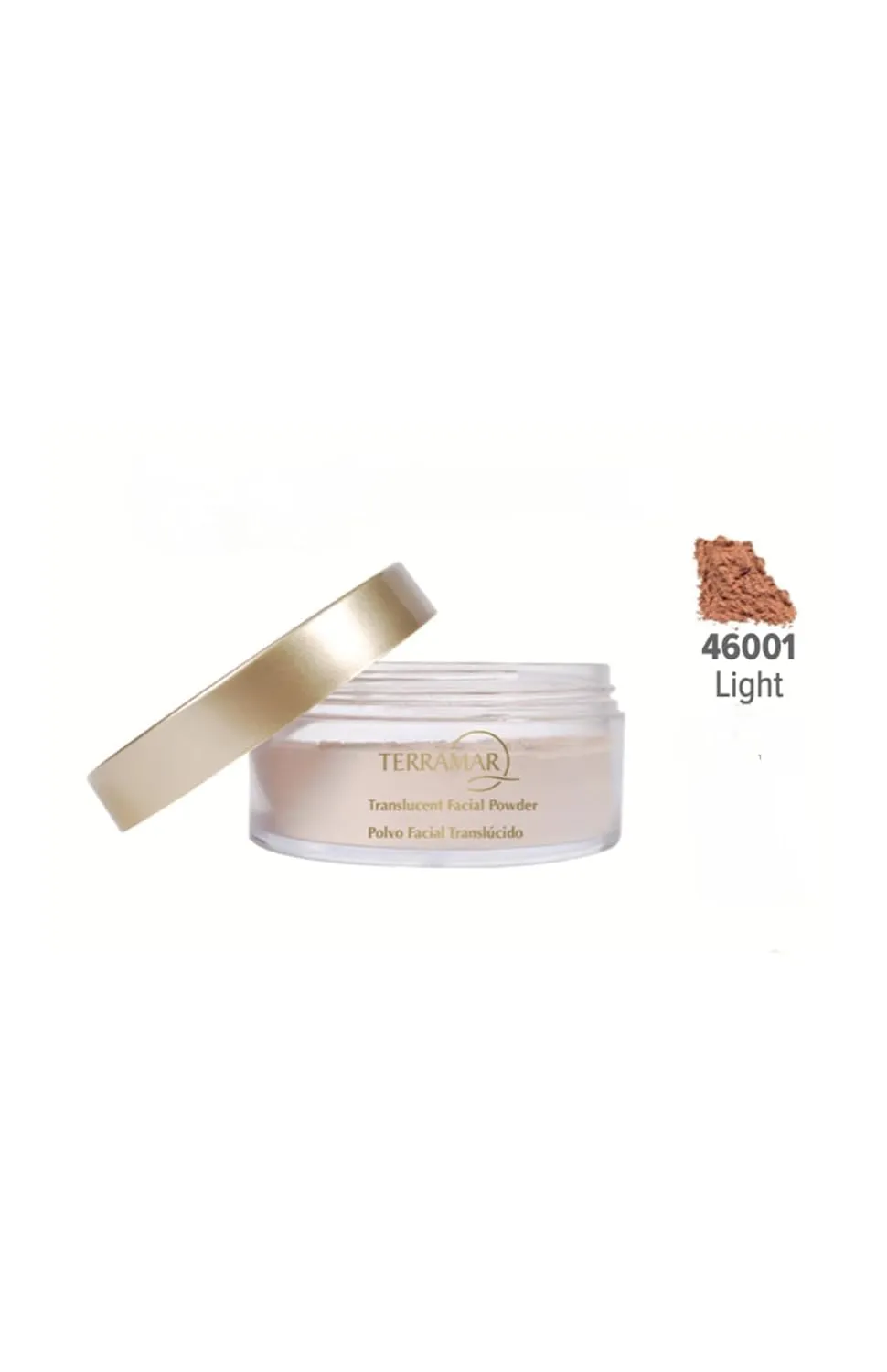 Terramar Translucent Facial Powder, 0.88 oz, Light and Medium Shades, Loose Setting Powder for Makeup, Mattifies Shine, Blurs Pores, Smooth Finish for All Skin Tones (light, 0.88 oz)