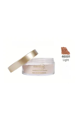 Terramar Translucent Facial Powder, 0.88 oz, Light and Medium Shades, Loose Setting Powder for Makeup, Mattifies Shine, Blurs Pores, Smooth Finish for All Skin Tones (light, 0.88 oz)