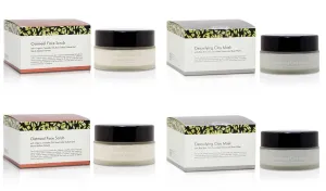 THANN Oatmeal Face Scrub and Detoxifying Clay Mask Set.