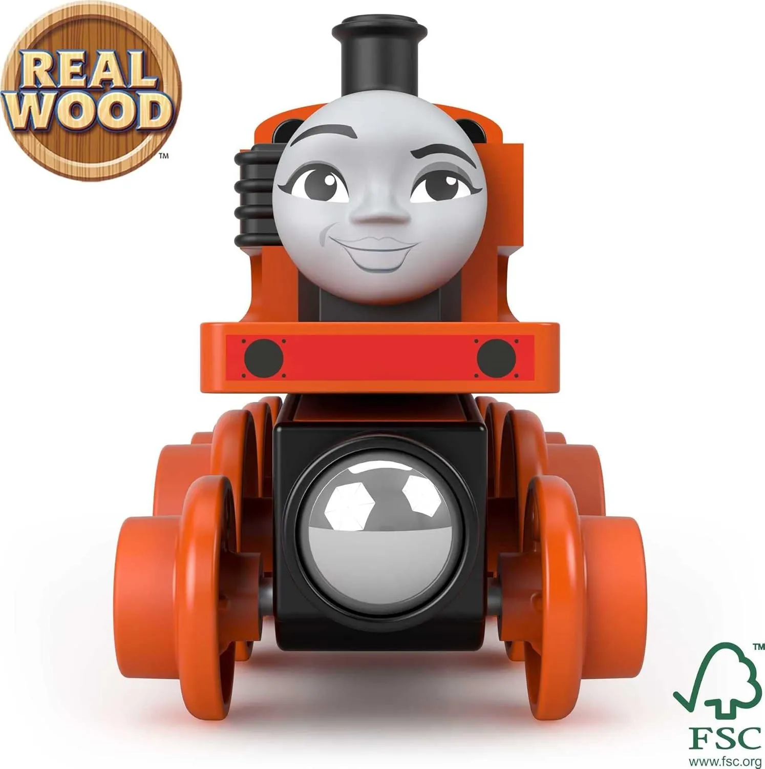 Thomas & Friends Wooden Railway Toy Train Nia Push-Along Wood Engine & Cargo Car for Toddlers & Preschool Kids Ages 2  Years (Amazon Exclusive)