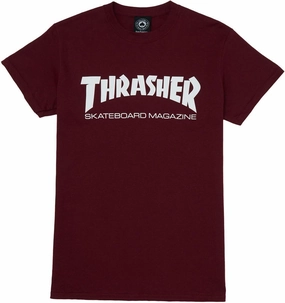 Thrasher Skate Mag Logo T-Shirt (Maroon)