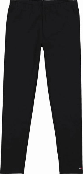 Tommy Hilfiger Girl's Stretch Jersey Leggings, Full-length Pants With Classic Logo Trimming