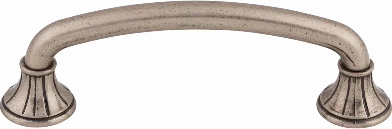 Top Knobs M965 Edwardian Collection 4" Lund Pull, Pewter Antique