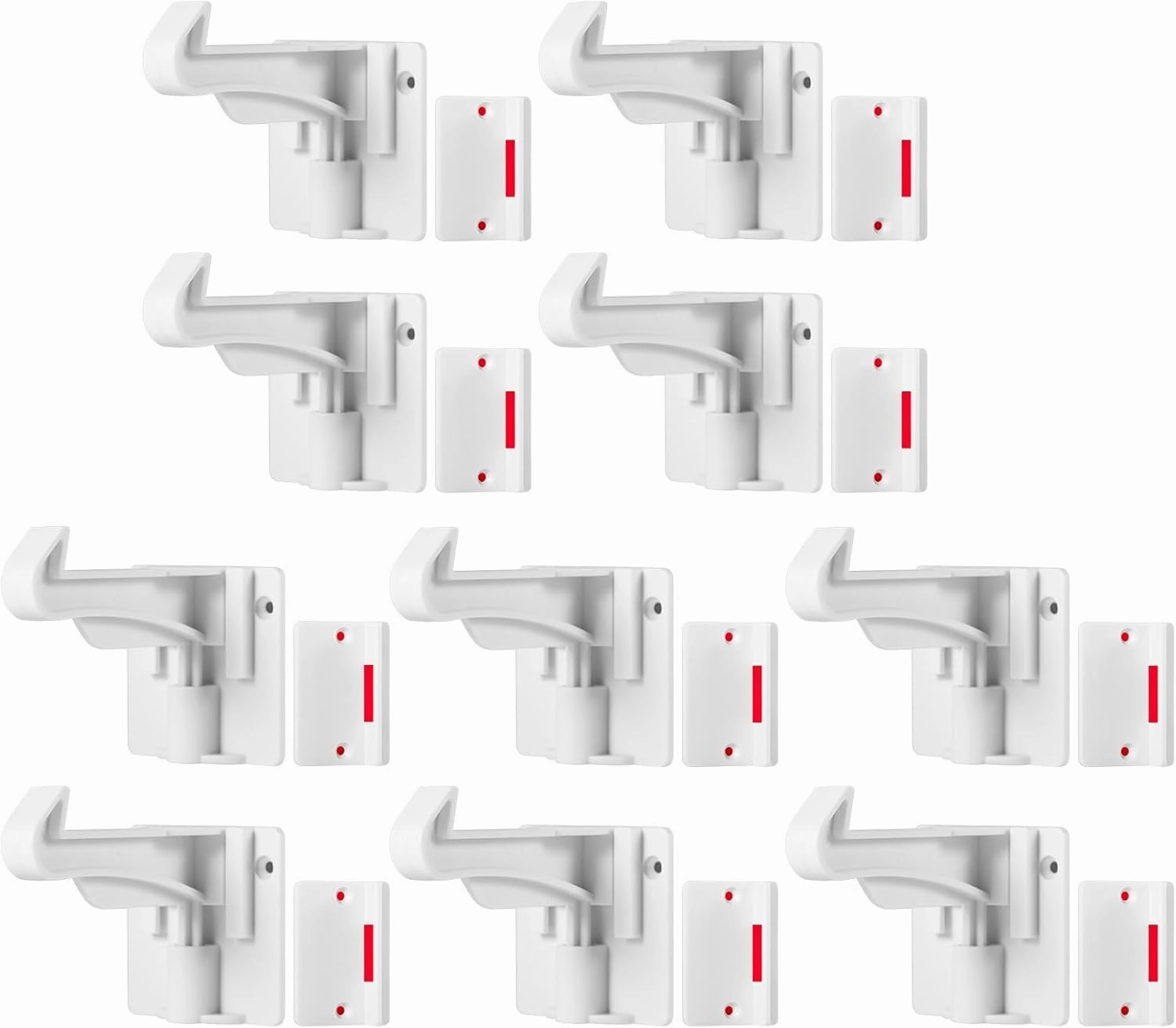 TOWODE Cabinet Locks Baby Proofing Cabinets Locks Child Safety Baby Proof Drawer Locks No Drilling or Extra Screws Works with Most Cabinets, Drawers and Countertop Overhangs(10 Pack)