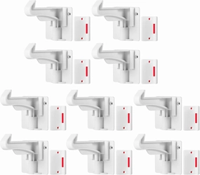 TOWODE Cabinet Locks Baby Proofing Cabinets Locks Child Safety Baby Proof Drawer Locks No Drilling or Extra Screws Works with Most Cabinets, Drawers and Countertop Overhangs(10 Pack)